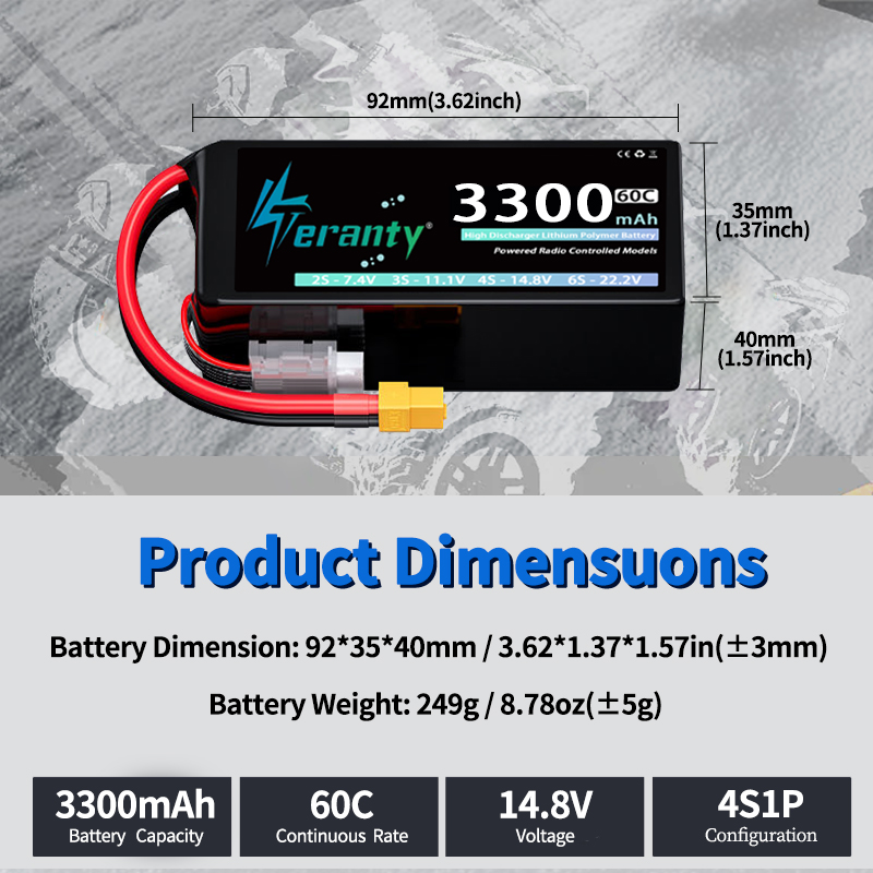 TERANTY 4S 3300mAh Baterai Lip - Drone Battery 3S ulasan dan harga